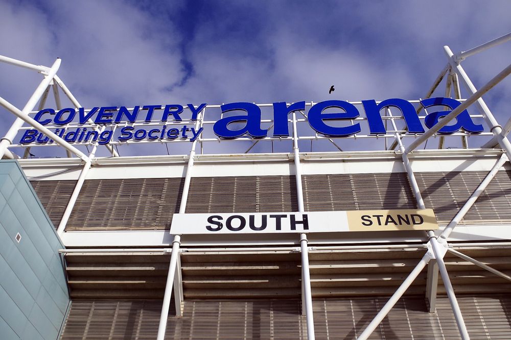 Coventry Building Society Arena, South Stand signage