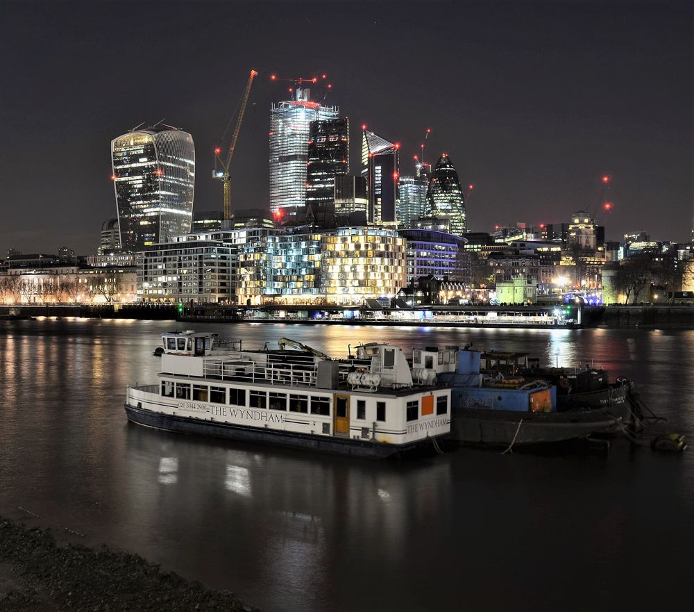 The Thames and the City at night